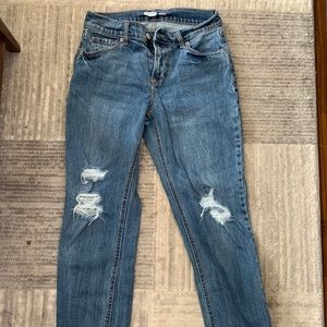 Boyfriend style old navy jeans.